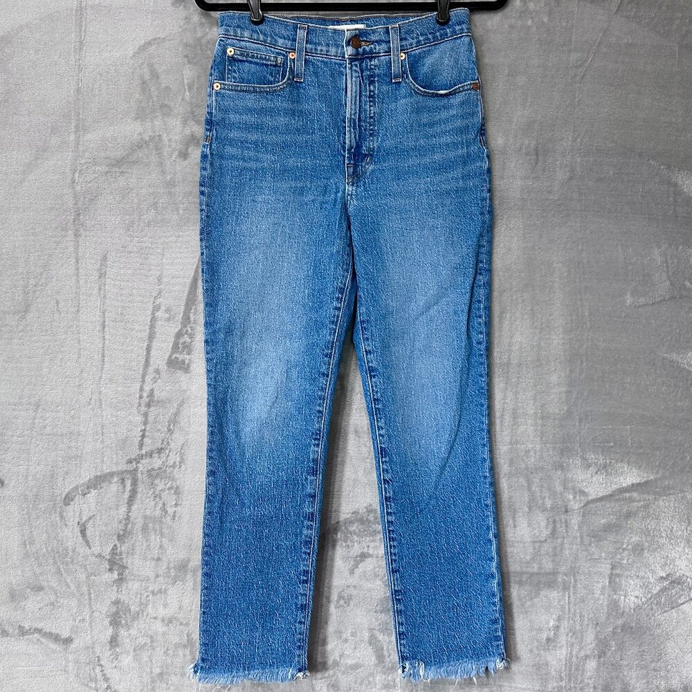 Madewell The Perfect Vintage Jean Raw Hem Size 27 Ainsworth Wash